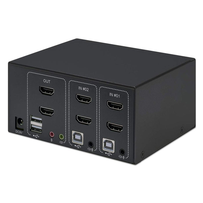 EAN 766623153522 - Manhattan 153522 interruptor KVM Negro imagen 4