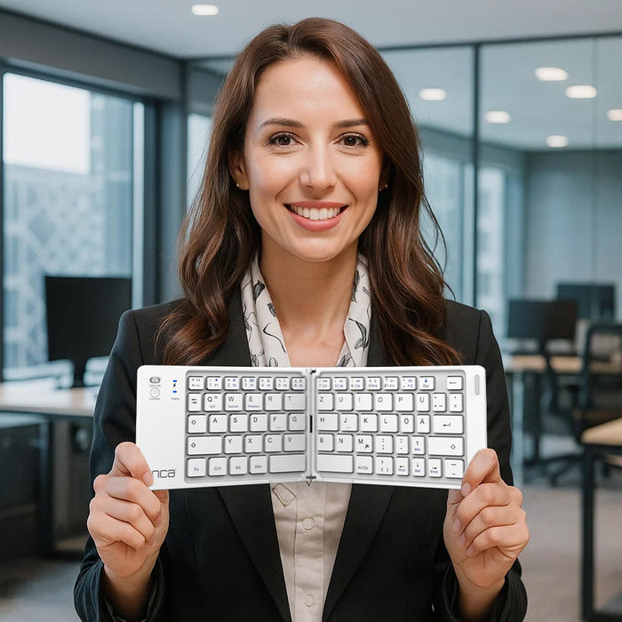 EAN 8681949016639 - Inca IBK-580BT teclado Hogar / Oficina USB + Bluetooth QWERTY Blanco imagen 4