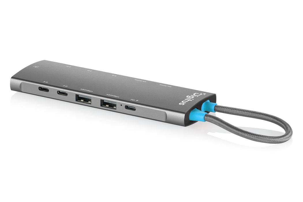 EAN 4016032510154 - Digitus USB-C Docking Station, 11-Port estación dock para móvil Tableta/teléfono inteligente/portátil Gri imagen 5