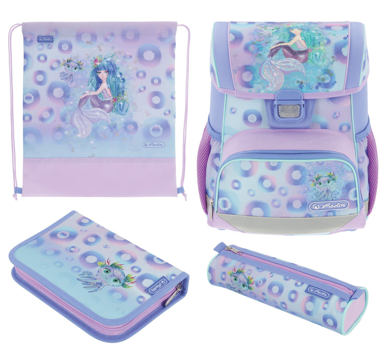 EAN 4008110370873 - Herlitz Loop Plus Mystic Mermaid juego de mochila escolar Niño/niña Poliéster Azul, Verde, Rosa imagen 1