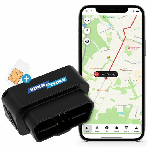 EAN 0745178073707 - Yukatrack YTOBD2GPS localizador o rastreador GPS Universal Rastreador de GPS Negro imagen 1