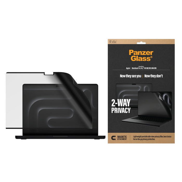 EAN 5715685043215 - PanzerGlass ® Magnetic 2-Way Privacy Film Screen Protector MacBook Pro 14.2" M5 | M4 | M3 | M2 | M1 Prote imagen 2