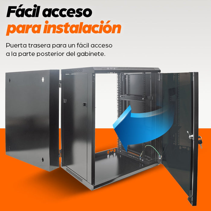 EAN 766623712019 - Intellinet 712019 armario rack 15U Bastidor de pared Negro imagen 9