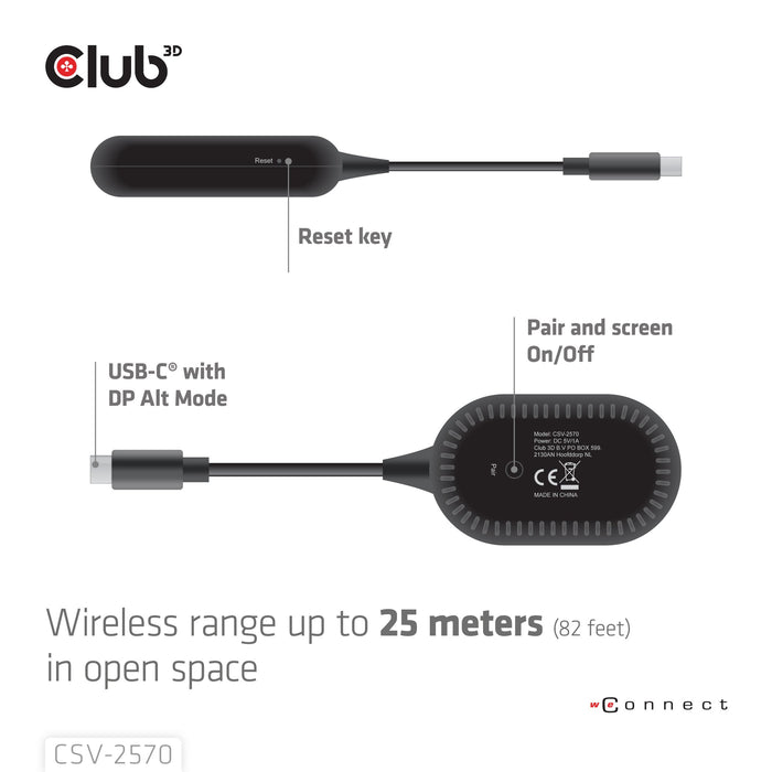 EAN 8719214473631 - CLUB3D CSV-2570 extensor audio/video Transmisor y receptor de señales AV Negro imagen 8