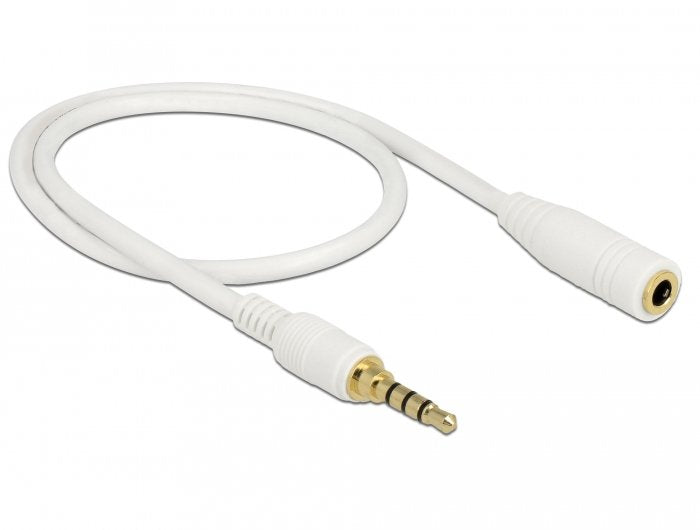 EAN 4043619856282 - DeLOCK 85628 cable de audio 0,5 m 3,5mm Blanco imagen 2