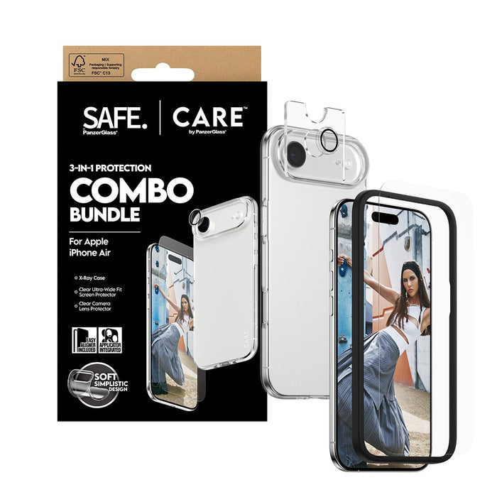 EAN 5715685027505 - PanzerGlass SAFE. | CARE™ by ® 3-in-1 Combo Bundle iPhone Air Protector de pantalla Apple 1 pieza(s) imagen 5