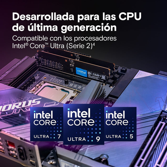 EAN 0649528940889 - Crucial CT32G64C52CU5 módulo de memoria 32 GB 1 x 32 GB DDR5 6400 MT/s 288-pin DIMM imagen 3