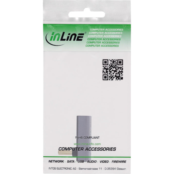EAN 4043718334056 - InLine 35900I cambiador de género para cable USB-C Gris imagen 3