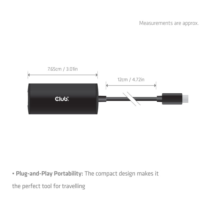EAN 8719214473808 - CLUB3D CAC-2531 base para portátil y replicador de puertos Alámbrico USB 3.2 Gen 1 (3.1 Gen 1) Type-C Neg imagen 3