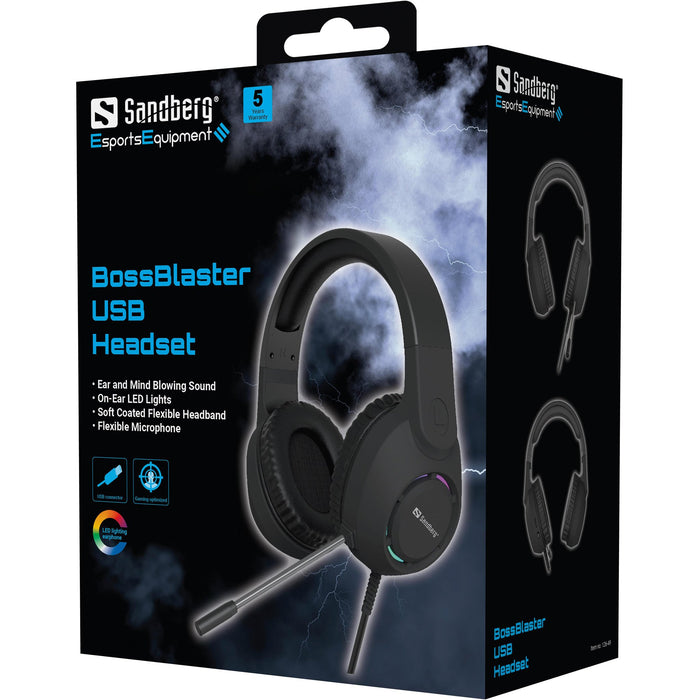 EAN 5705730126499 - Sandberg 126-49 auricular y casco Auriculares Alámbrico Diadema Juego USB tipo A Negro imagen 6