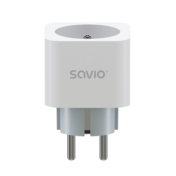 EAN 5901986048084 - Savio WI-FI smart socket 16A AS-01 White Inalámbrico Blanco imagen 1