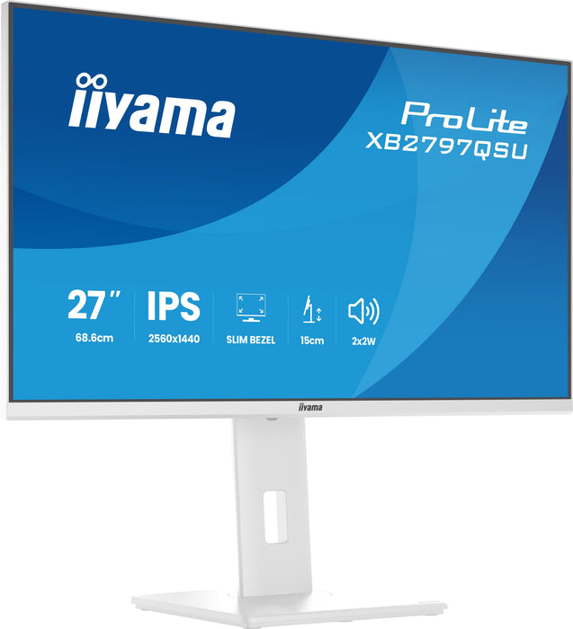 EAN 4948570125883 - iiyama ProLite XB2797QSU-W1 pantalla para PC 68,6 cm (27") 2560 x 1440 Pixeles Quad HD LED Blanco imagen 7