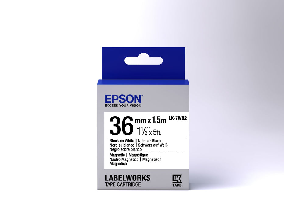 EAN 8715946611723 - Epson LK-7WB2 cinta para impresora de etiquetas Negro sobre blanco imagen 2