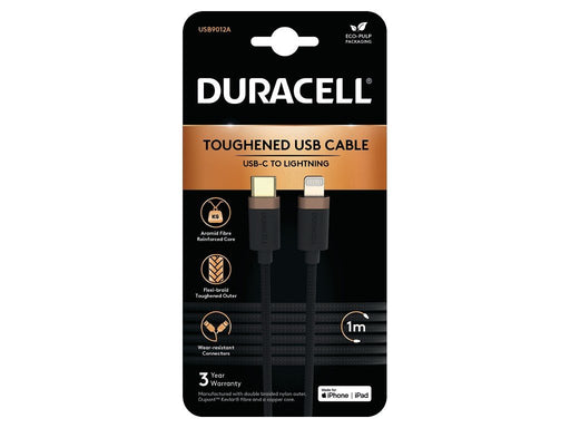 EAN 5056304399963 - Duracell USB9012A cable de conector Lightning 1 m Negro imagen 1
