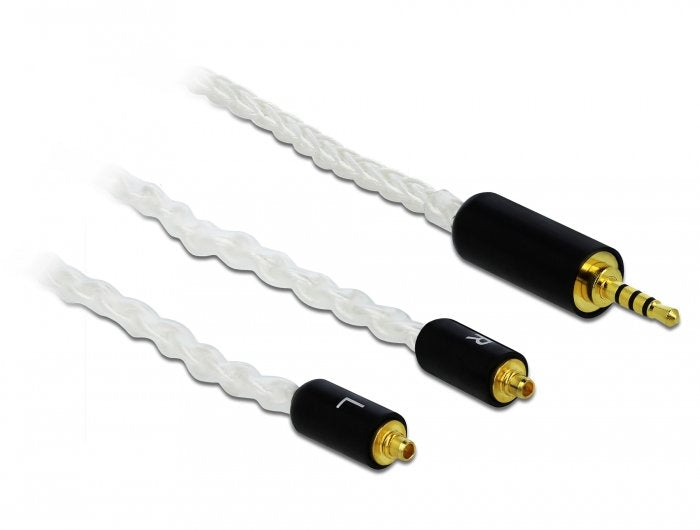 EAN 4043619858484 - DeLOCK 85848 cable de audio 1,2 m 2,5mm 2x MMCX Blanco imagen 1