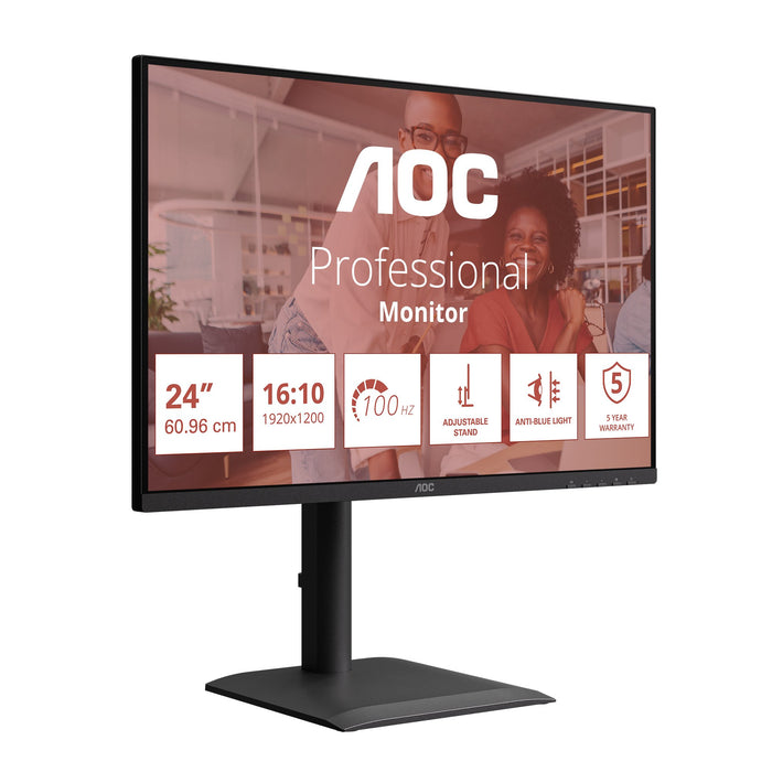 EAN 4038986143158 - AOC E4 X24E4U pantalla para PC 61 cm (24") 1920 x 1200 Pixeles Full HD LED Negro imagen 3
