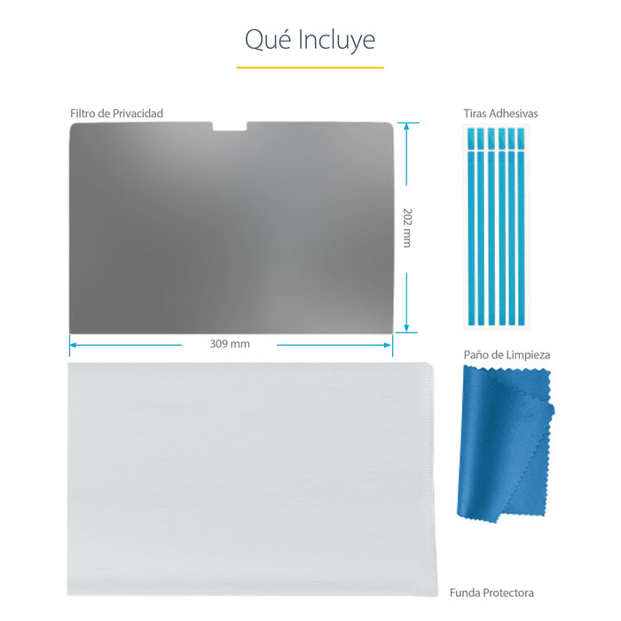 EAN 65030900461 - StarTech.com 14M21-PRIVACY-SCREEN filtro para monitor 35,6 cm (14") Portátil Filtro de privacidad para pant imagen 13