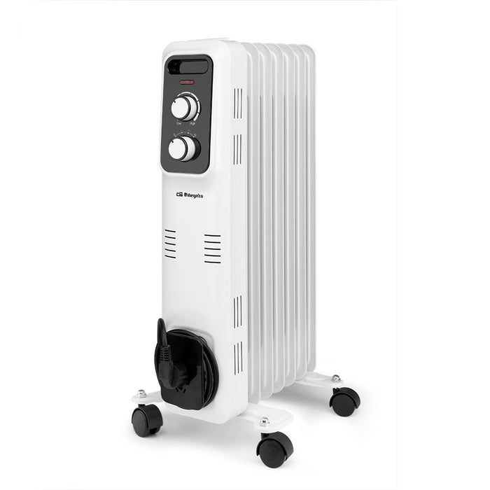 EAN 8435568405233 - Orbegozo 18024 calefactor eléctrico Interior Negro, Blanco 1500 W Radiador de aceite eléctrico imagen 1