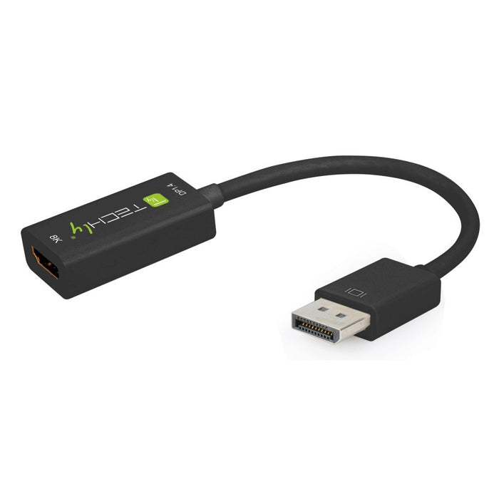 EAN 8059018364163 - Techly IADAP DP-HDMIF8K adaptador de cable de vídeo 0,2 m DisplayPort HDMI tipo A (Estándar) Negro imagen 8