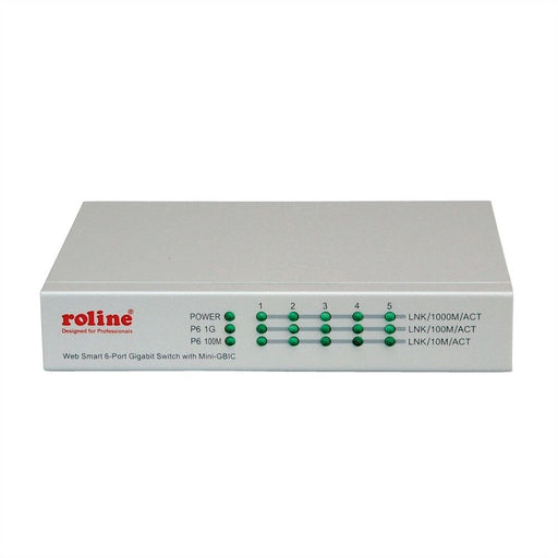 EAN 7611990138128 - ROLINE 21.14.3523 switch Gestionado Gigabit Ethernet (10/100/1000) Gris imagen 2