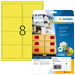 EAN 4008705051446 - HERMA 5144 etiqueta autoadhesiva Rectángulo redondeado Permanente Amarillo 160 pieza(s) imagen 1