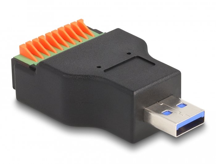 EAN 4043619662388 - DeLOCK 66238 cambiador de género para cable USB Type-A 10 pin terminal block Negro, Verde imagen 1