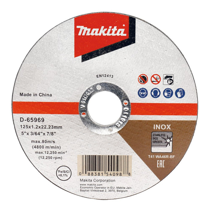 EAN 0088381548151 - Makita D-65969-12 accesorio para amoladora angular Corte del disco imagen 1