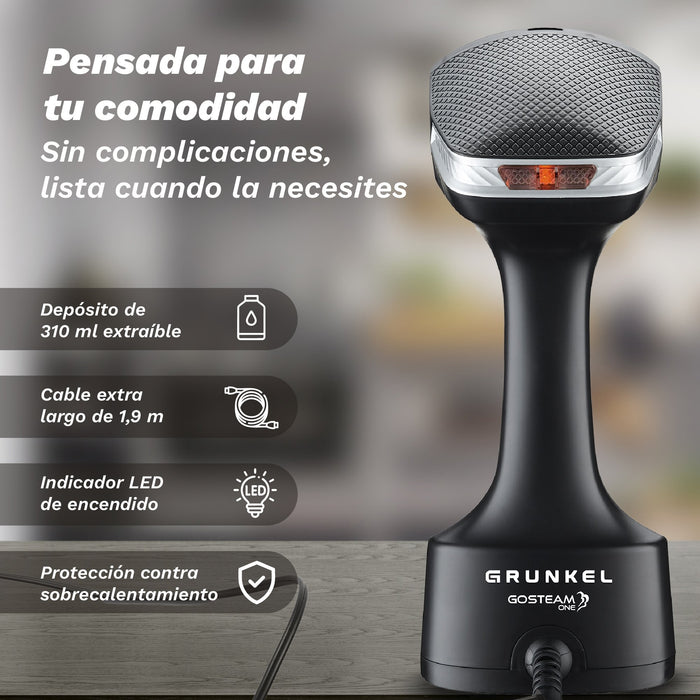 EAN 8426156019185 - Grunkel PV-1600GSO vaporizador para ropa Vaporizador manual de prendas 0,31 L 1600 W Negro imagen 5