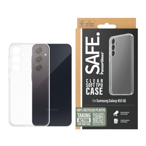EAN 5711724956911 - PanzerGlass SAFE. by ® TPU Case Samsung Galaxy A55 5G | Transparent funda para teléfono móvil Transparent imagen 2
