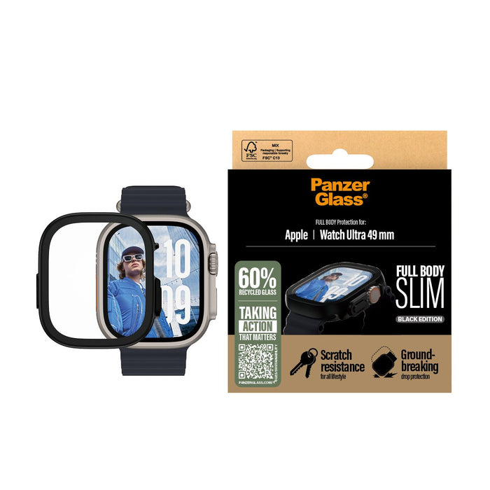 EAN 5715685003677 - PanzerGlass ® Case Full Body Slim Black Apple Watch Ultra 3 | Ultra 2 | Ultra | 49mm Protector de pantall imagen 2