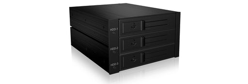 EAN 4250078161394 - ICY BOX IB-563SSK 2x 5,25" Bandeja para disco duro Negro imagen 1