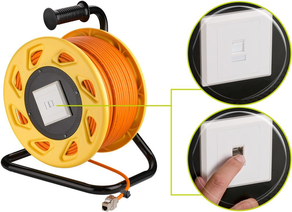 EAN 4040849589348 - Goobay 58934 cable de red Naranja 50 m Cat7a S/FTP (S-STP) imagen 5