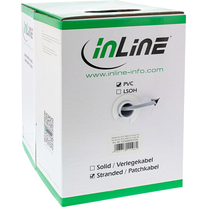 EAN 4043718007578 - InLine 72099 cable de red Gris 100 m Cat5e SF/UTP (S-FTP) imagen 3