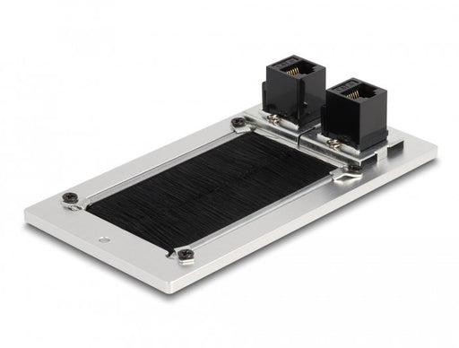 EAN 4043619668960 - DeLOCK 66896 toma de corriente 2 x RJ-45 Negro, Blanco imagen 2