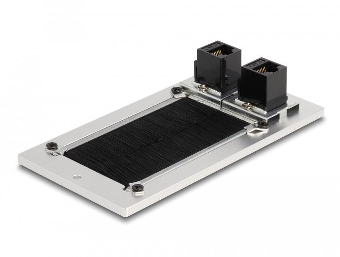 EAN 4043619668960 - DeLOCK 66896 toma de corriente 2 x RJ-45 Negro, Blanco imagen 2
