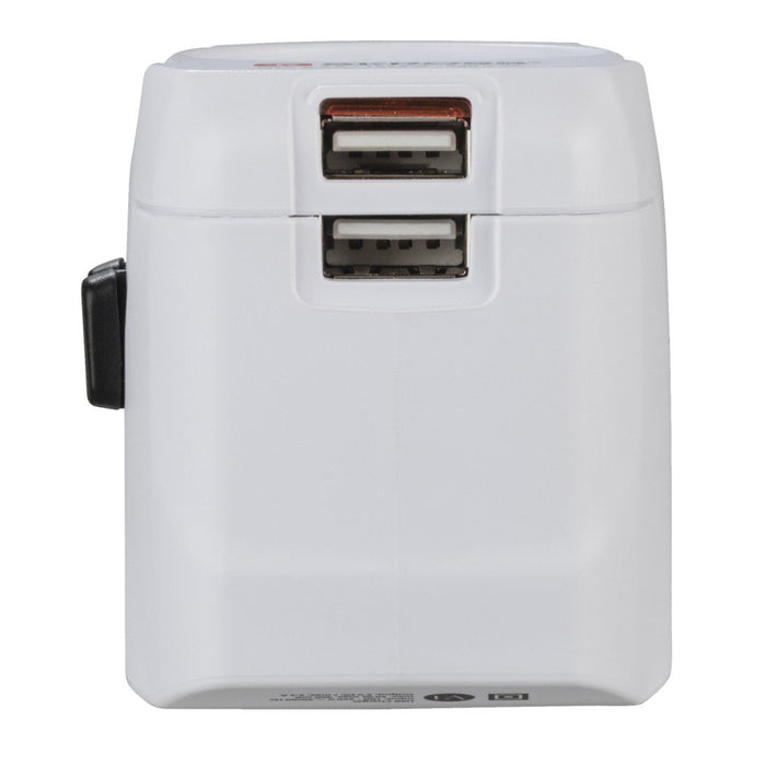 EAN 4047443491428 - Hama World Travel Pro Light USB adaptador de enchufe eléctrico Universal Blanco imagen 10
