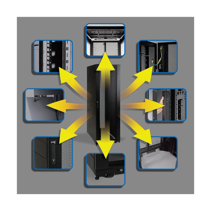EAN 0037332123770 - Tripp Lite SR42UB armario rack Rack o bastidor independiente Negro imagen 7