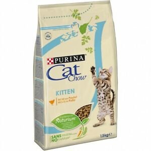 EAN 5997204513984 - Purina Cat Chow Kitten alimento seco para gatos 1,5 kg Gatito Pollo imagen 1