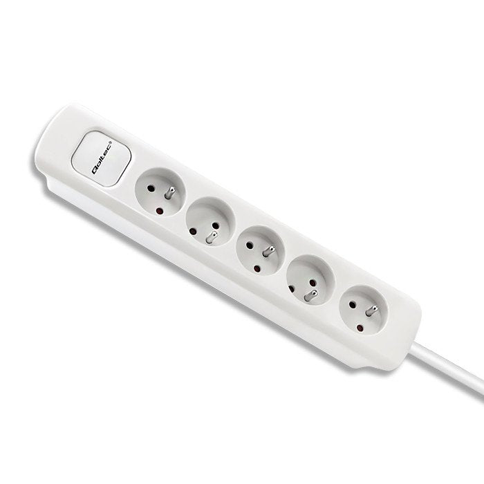 EAN 5901878502762 - Qoltec 50276 base múltiple 1,8 m 5 salidas AC Interior Blanco imagen 8