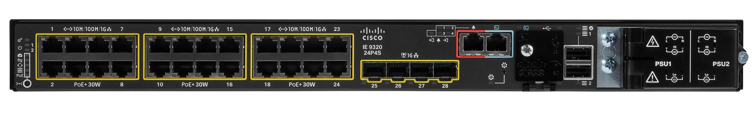 EAN 889728508346 - Cisco IE-9320-24P4S-E switch Gestionado L2/L3 Negro imagen 1