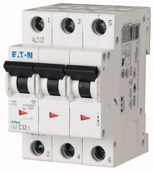 EAN 4015082788735 - Eaton FAZ-C16/3 corta circuito Disyuntor en miniatura Tipo C imagen 1