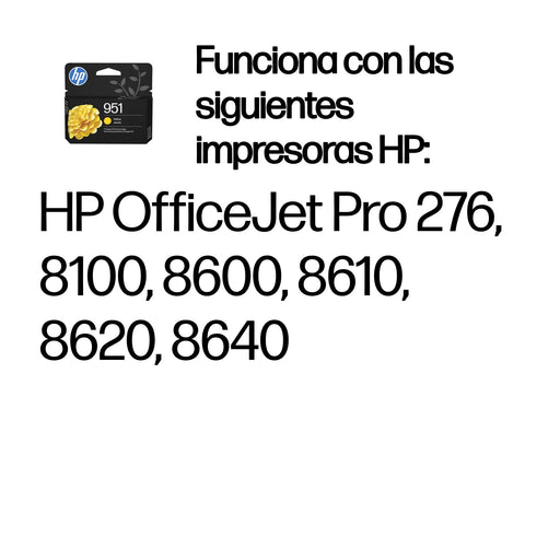 EAN 5712505494967 - HP 951 Yellow Original Ink Cartridge cartucho de tinta 1 pieza(s) imagen 2