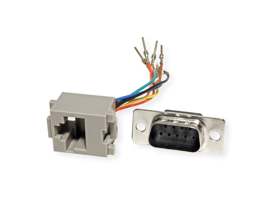 EAN 7630049619425 - ROLINE 12.03.7524 cambiador de género para cable DB9 RJ-45 Plata imagen 2