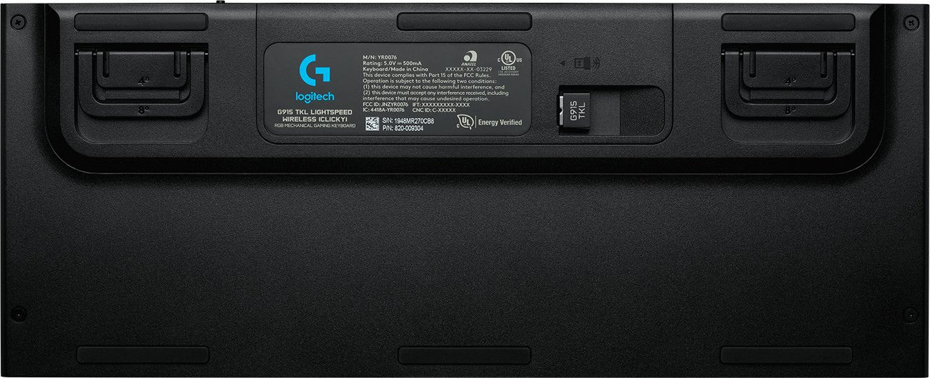 EAN 5099206099692 - Logitech G G915 TKL teclado Juego RF Wireless + Bluetooth AZERTY Belga Carbono imagen 11
