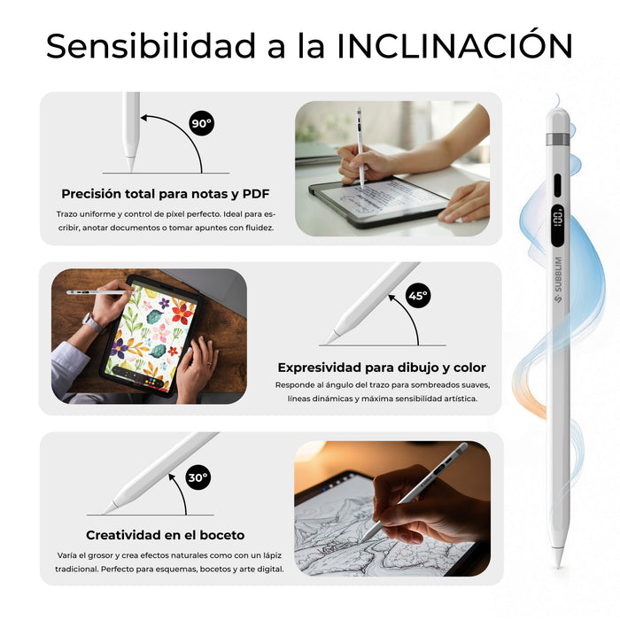 EAN 8436586743826 - SUBBLIM SUBPEN-UN0001 lápiz digital 70 g Blanco imagen 9