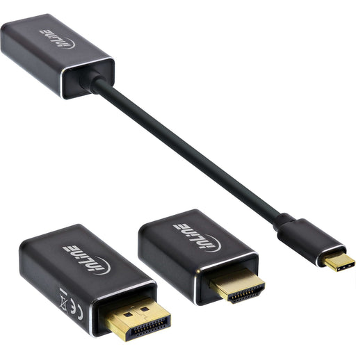 EAN 4043718276486 - InLine 64109B adaptador de cable de vídeo 0,1 m Negro imagen 2