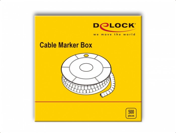 EAN 4043619183555 - DeLOCK 18355 soporte para manguito de identificación de conductor Plástico 500 pieza(s) imagen 2