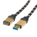 EAN 7611990195558 - ROLINE 11.02.8879 cable USB USB 3.2 Gen 1 (3.1 Gen 1) 2 m USB A Micro-USB B Negro, Oro imagen 2