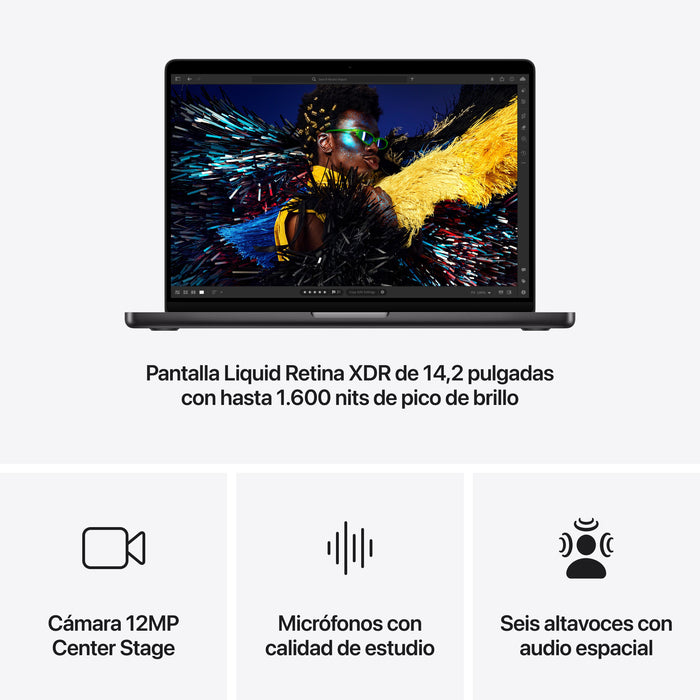 EAN 195949875915 - Apple MacBook Pro Apple M M4 Max Portátil 36,1 cm (14.2") 36 GB 1 TB SSD Wi-Fi 6E (802.11ax) macOS Sequoia imagen 6