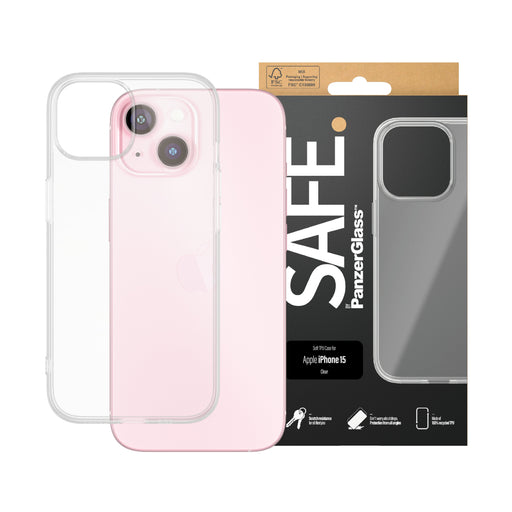 EAN 5711724955389 - PanzerGlass SAFE. by ® TPU Case Transparent iPhone 15 funda para teléfono móvil Transparente imagen 2